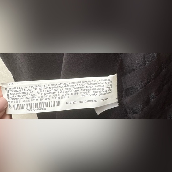 Zara Woman Dressy Tank Top w/Sheer Sides Black, Size Large NWT - Picture 6 of 7